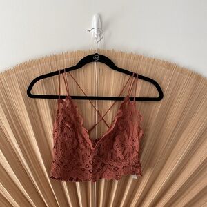 Free People Adella Bralette Copper